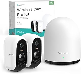 Caméra de Sécurité Extérieure WUUK 2K sans fil, 32GB, Batterie 240 jours