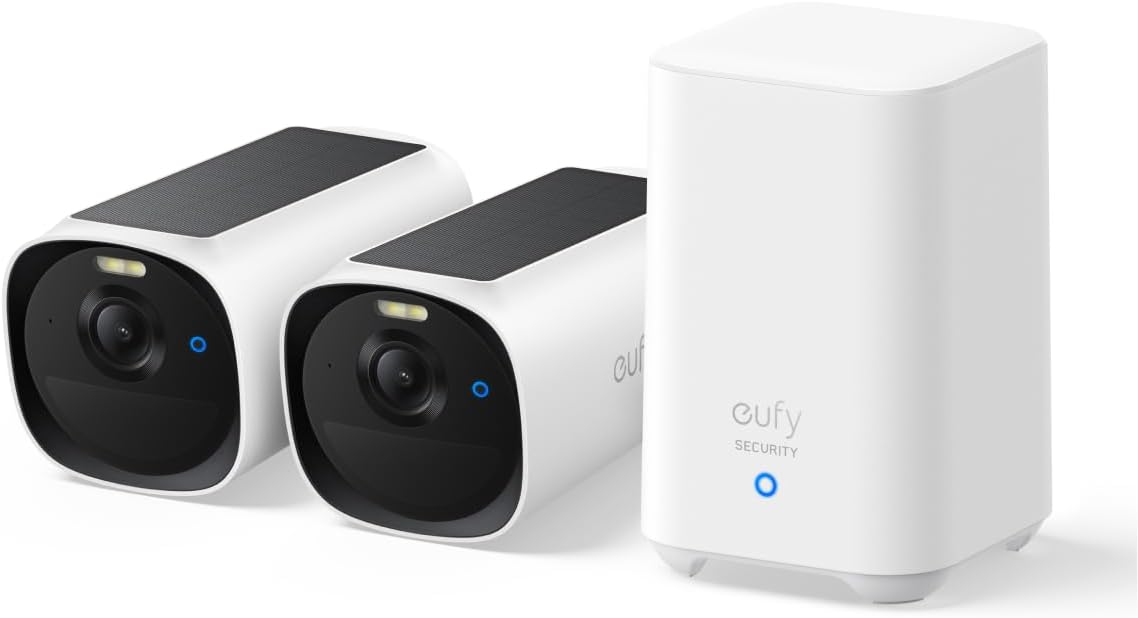 eufy eufyCam E40 Kit 2 caméras Caméra de sécurité solaire — Caméra de sécurité