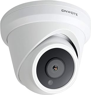 ONWOTE 4K 8MP PoE IP Dome Camera, AI Detection, 100ft Night Vision — Security Camera