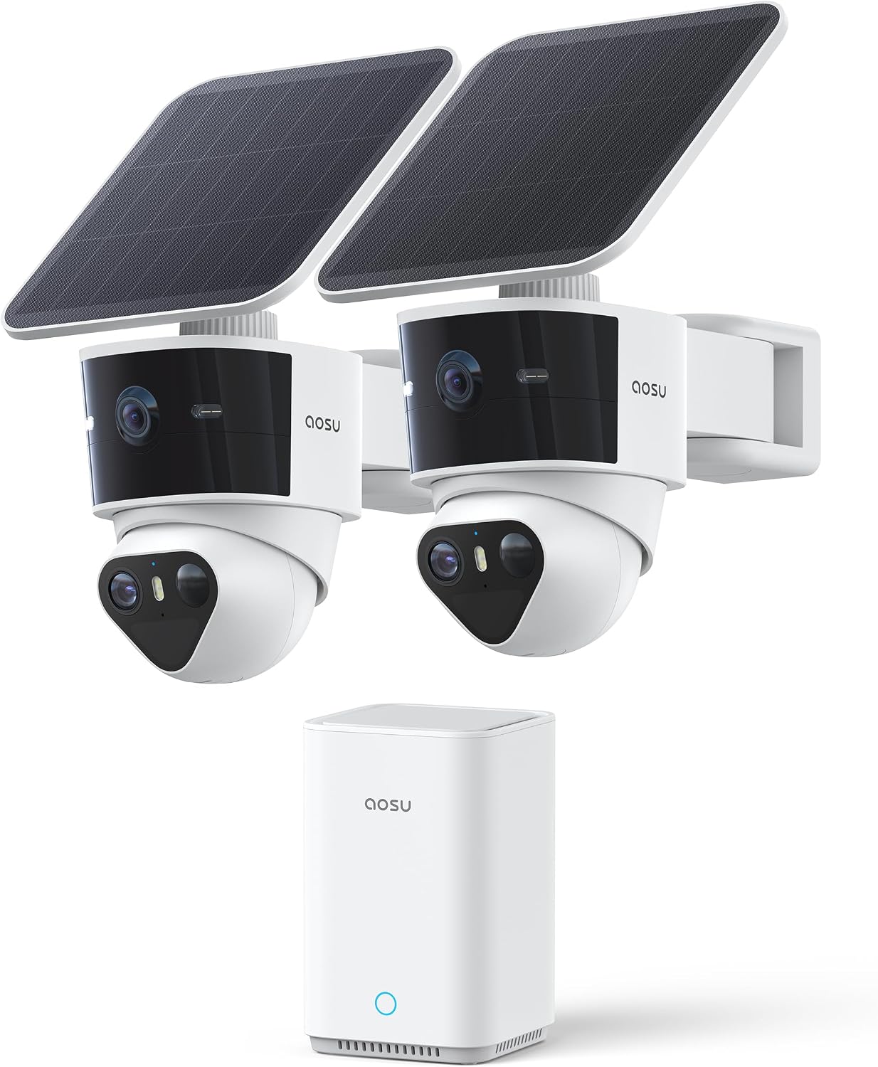 AOSU T2 Pro caméra de sécurité solaire sans fil 2-Kit, 3K double — Caméra de sécurité