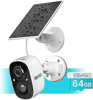 Caméra de surveillance solaire SOVMIKU CG6 avec vision nocturne