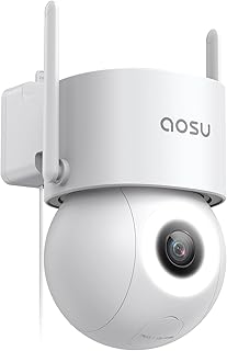 Caméra de sécurité extérieure AOSU 3K filaire avec suivi automatique