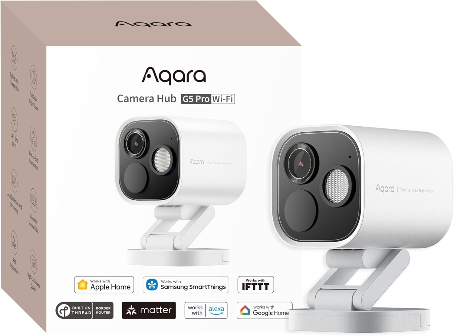 Caméra de sécurité Aqara 4MP Hub G5 Pro WiFi — Caméra de sécurité