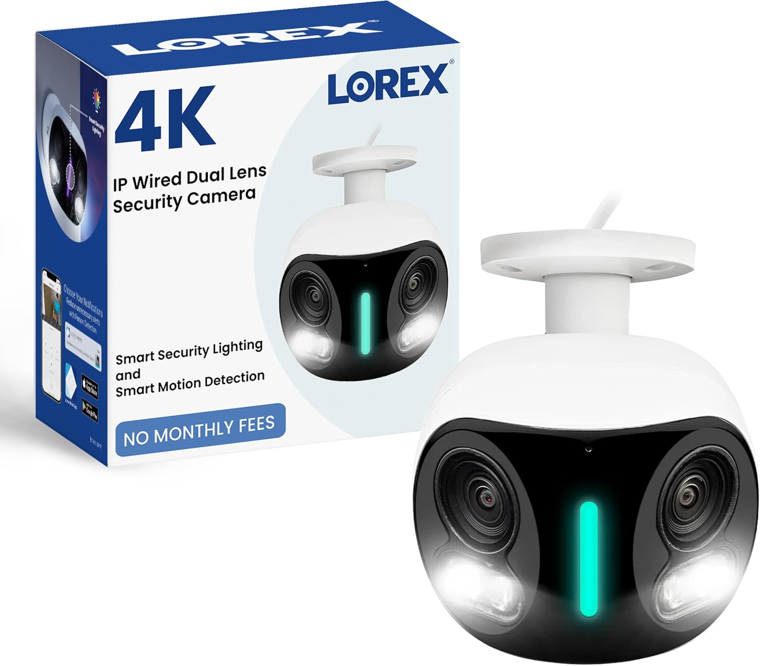Caméra de sécurité Lorex 4K IP à double objectif — Caméra de sécurité