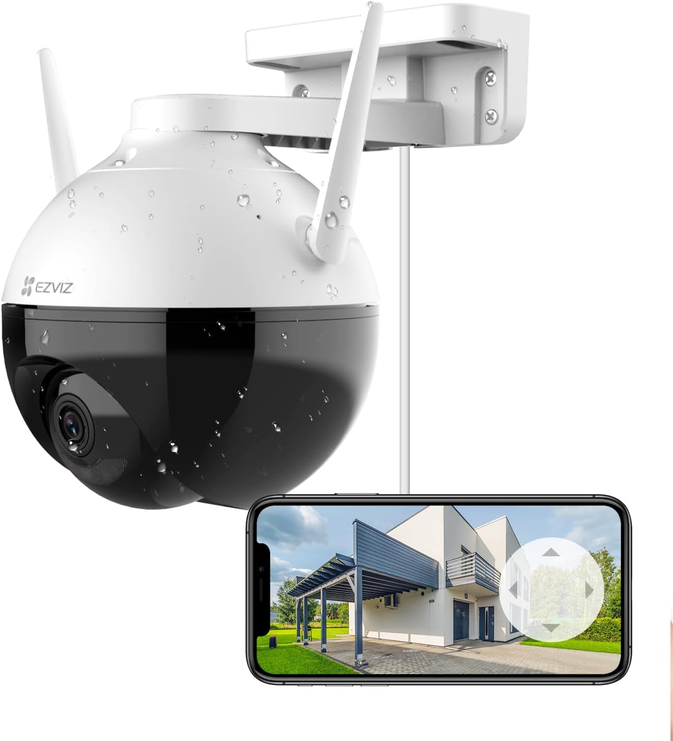 Caméra EZVIZ C8C Extérieure Pan/Tilt/Zoom 1080P — Caméra de sécurité