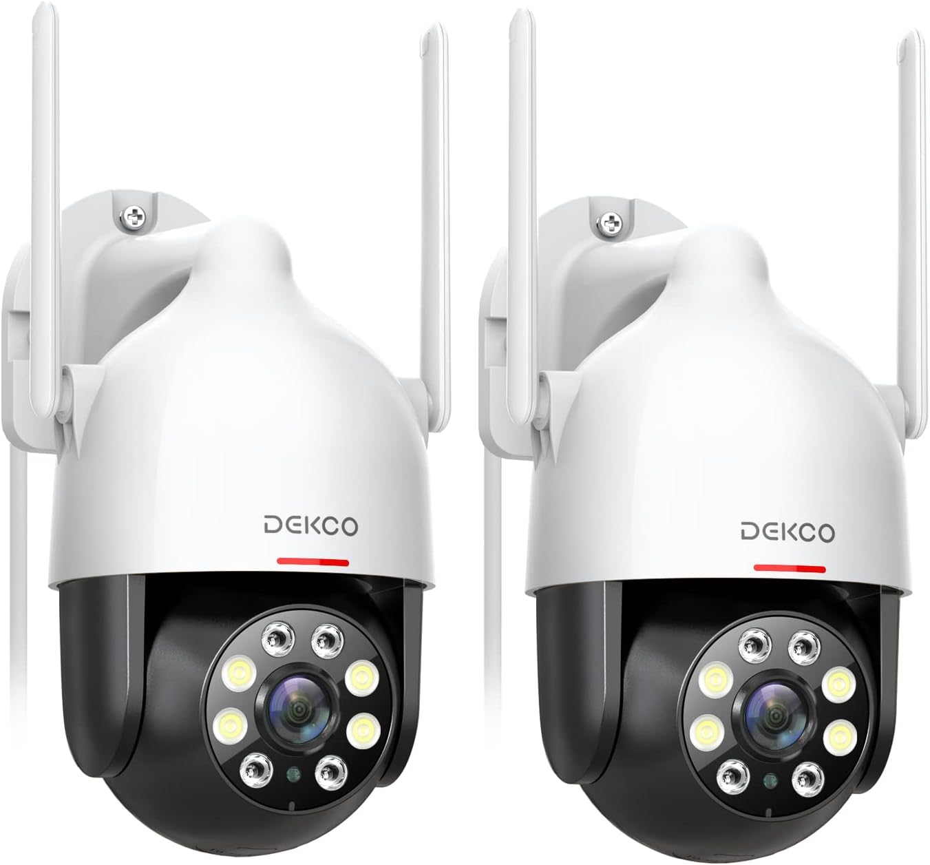 Caméra de surveillance DEKCO 2K extérieure avec panoramique-inclinaison 360° — Caméra de sécurité