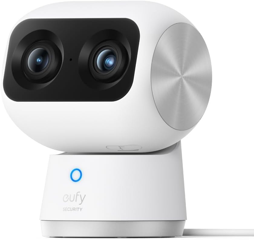 eufy Security Indoor Cam S350 — 4K Dual Camera, 360° PTZ — Security Camera