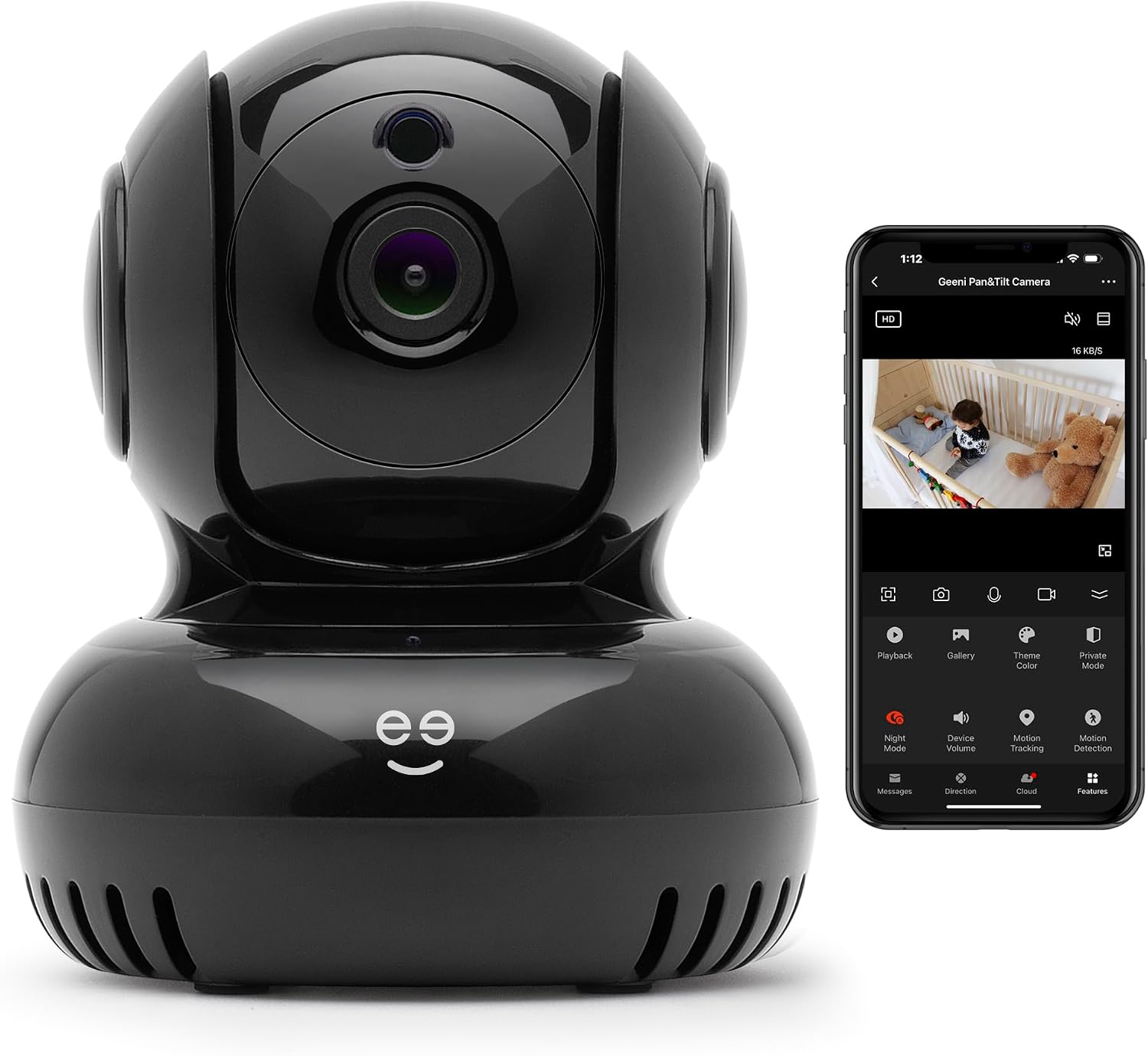 Caméra de sécurité Geeni Sentinel 1080p pan-tilt intérieure — Caméra de sécurité