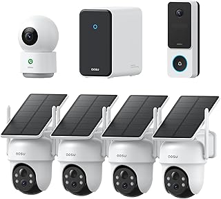 AOSU 3K Solar Wireless Security Camera System — Security Camera