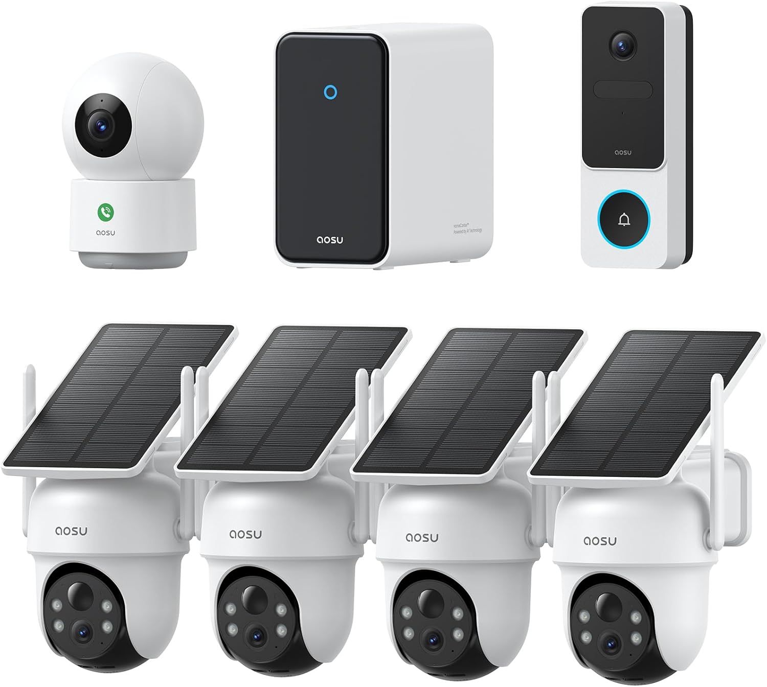 AOSU 3K Solar Wireless Security Camera System — Security Camera