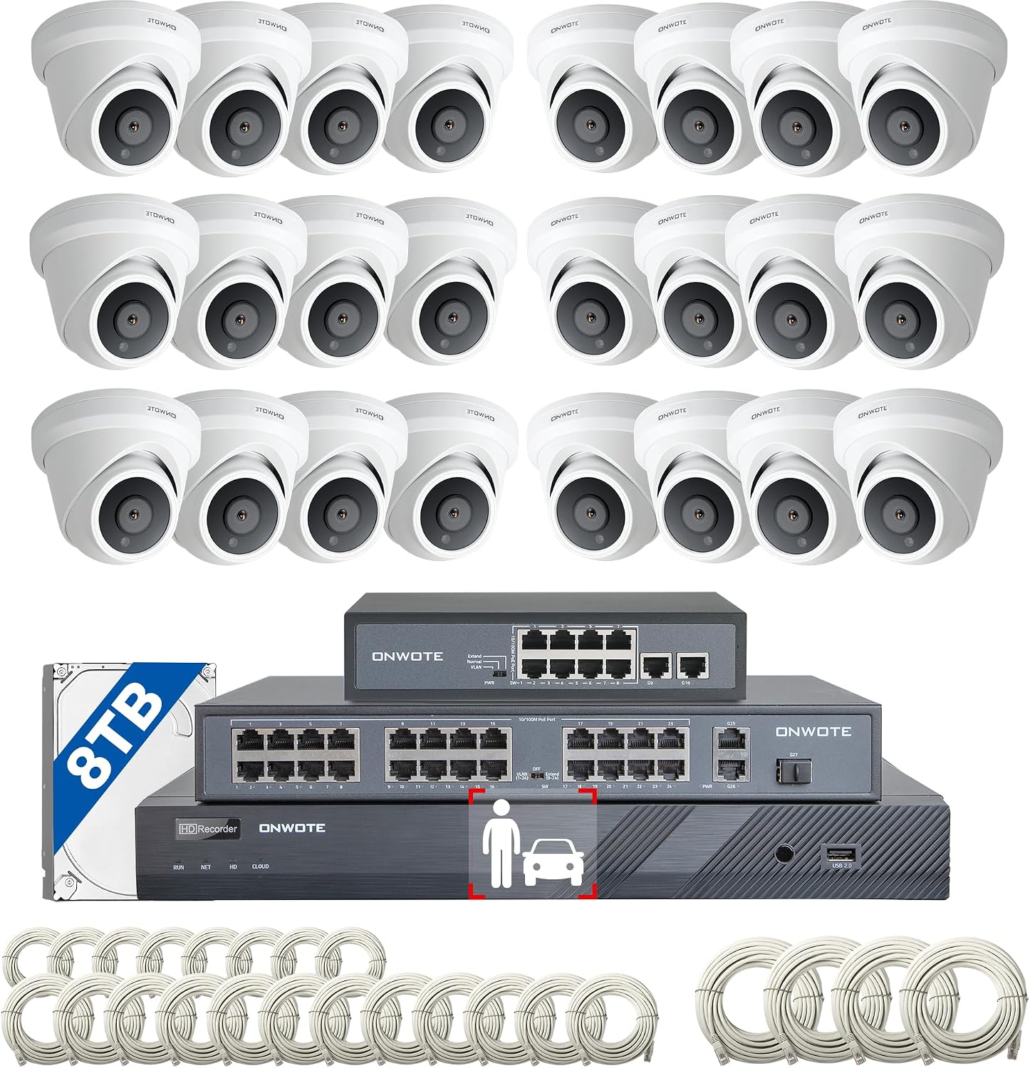 ONWOTE 32 Channel 4K PoE Security System with NVR — Security Camera
