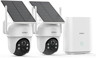 AOSU Outdoor Wireless Security Camera 2-Kit, Solar-Powered — Security Camera