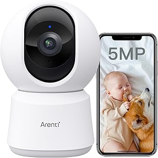 Caméra Arenti 360° 5MP pour animaux avec panoramique