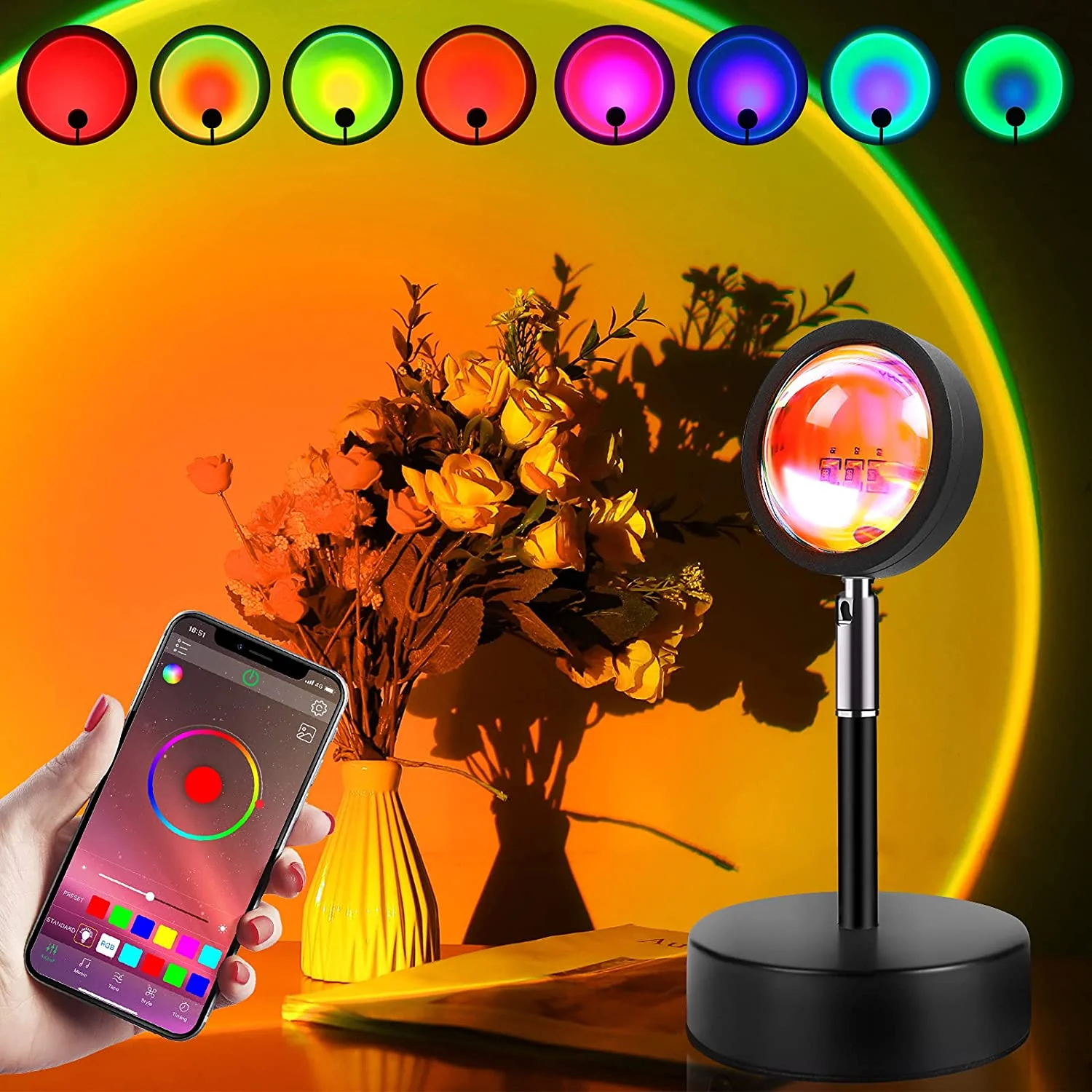 Sunset Lamp with App Control and 16.7 Million Colors