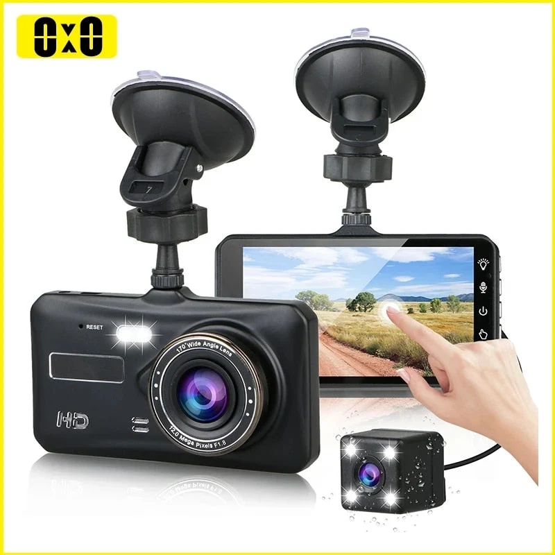 Dual Camera Dash Cam | Full HD 1080P Recording