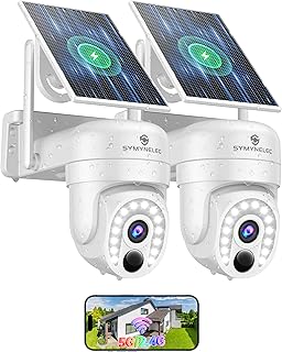 SYMYNELEC Solar Wireless Outdoor Security Camera 2K