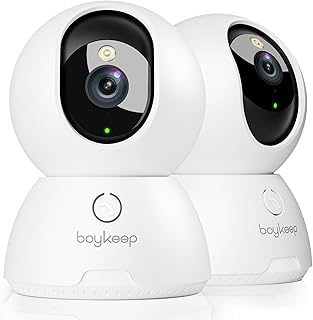 BoyKeep 2K Indoor Security Camera 2-Pack