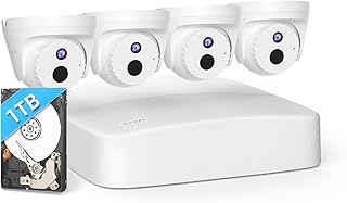 Tenda 4MP PoE Security Camera System with 4K NVR