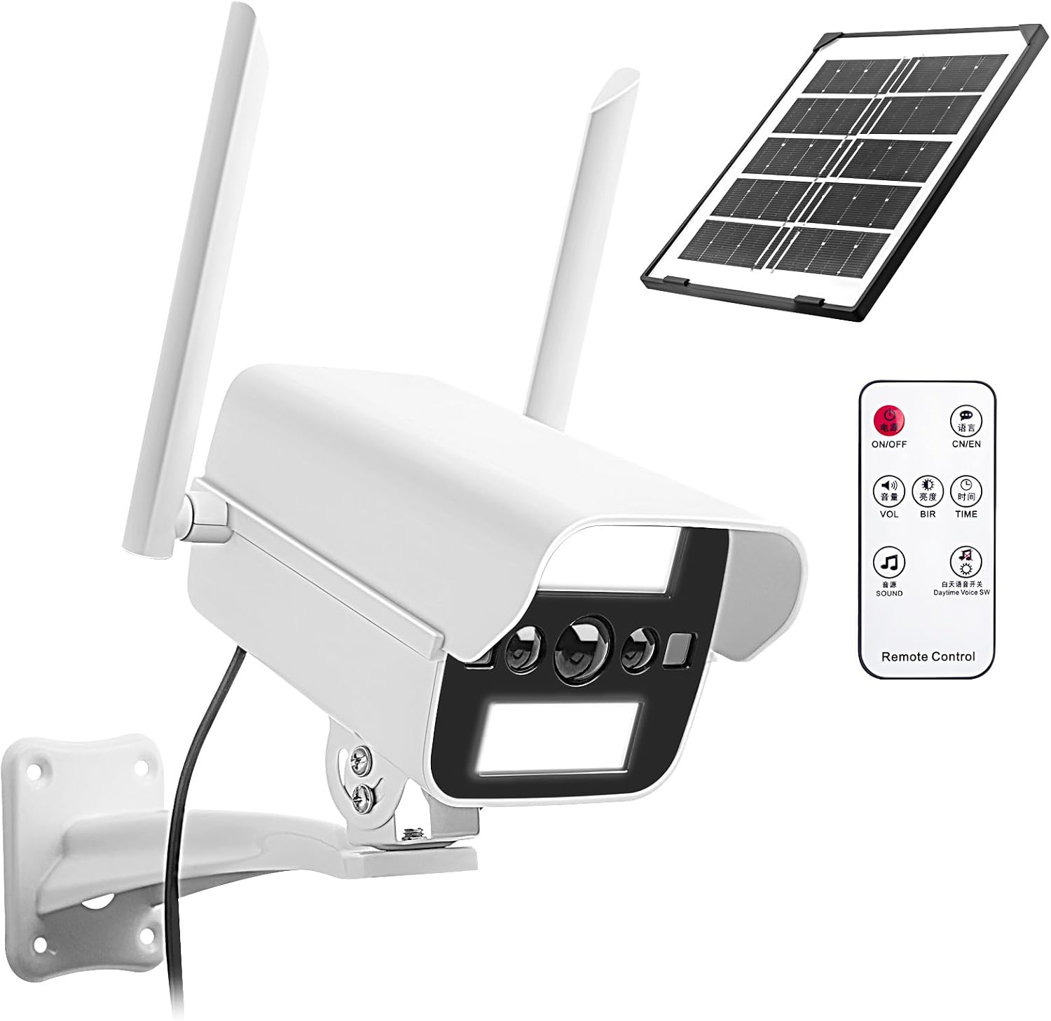 Solar Fake Security Camera with Motion Sensor & Doorbell — Security Camera