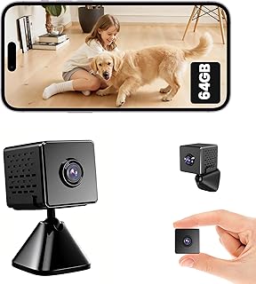 Caméra cachée 4K, carte SD 64 Go, WiFi et vision nocturne