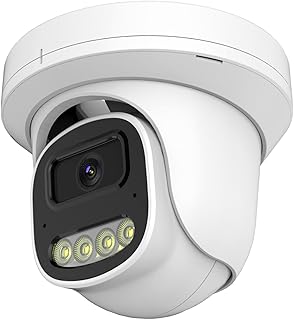 4MP PoE IP Turret Dome Camera with Audio & Night Vision