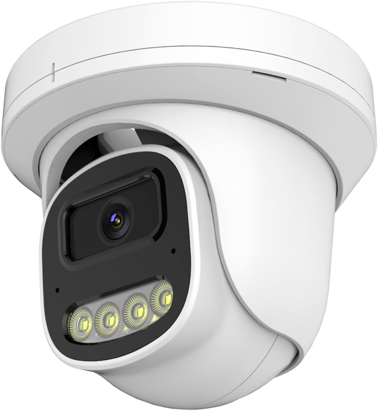 4MP PoE IP Turret Dome Camera with Audio & Night Vision — Security Camera