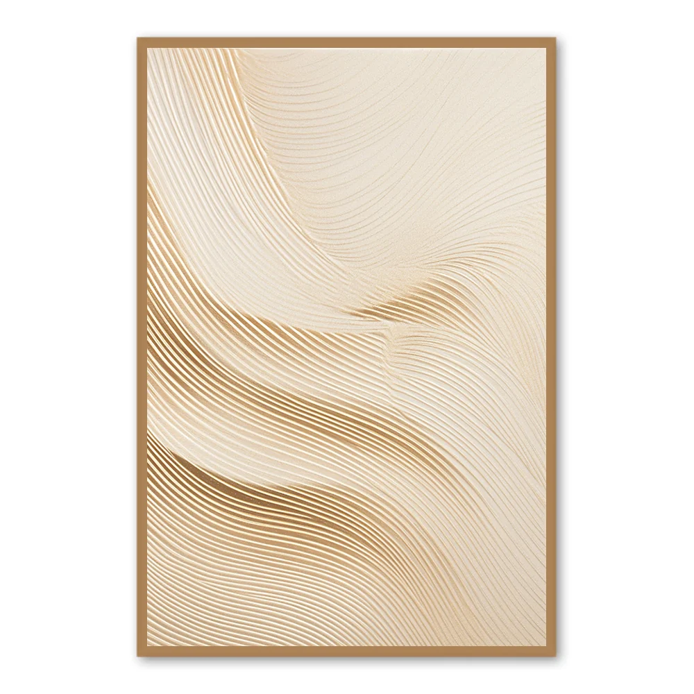 Whisper of Sand Lines – Art mural minimaliste par Arrtr — Décoration murale