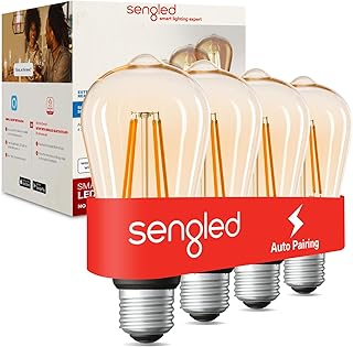 Sengled Smart Edison ST19 LED Bulbs, 60W, 2000K, 4-Pack — Smart Home Devices