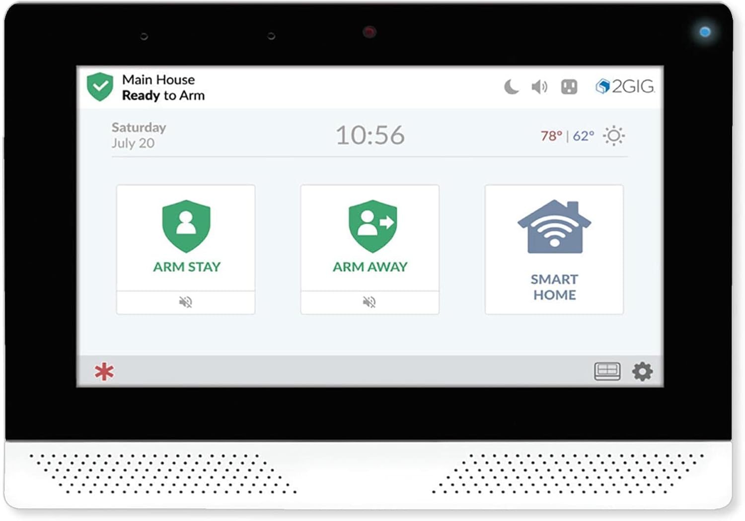 2GIG 2GIG-EDG-NA-VA Security Panel with Facial Recognition — Smart Home Devices
