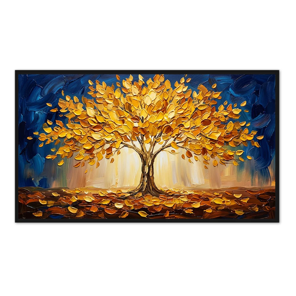 Peinture à l'huile abstraite contemporaine d'arbre par Arrtr — Décoration murale