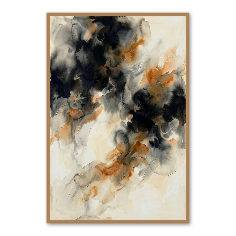 Ethereal Drift | Peinture à l'huile abstraite moderne à la main — Décoration murale