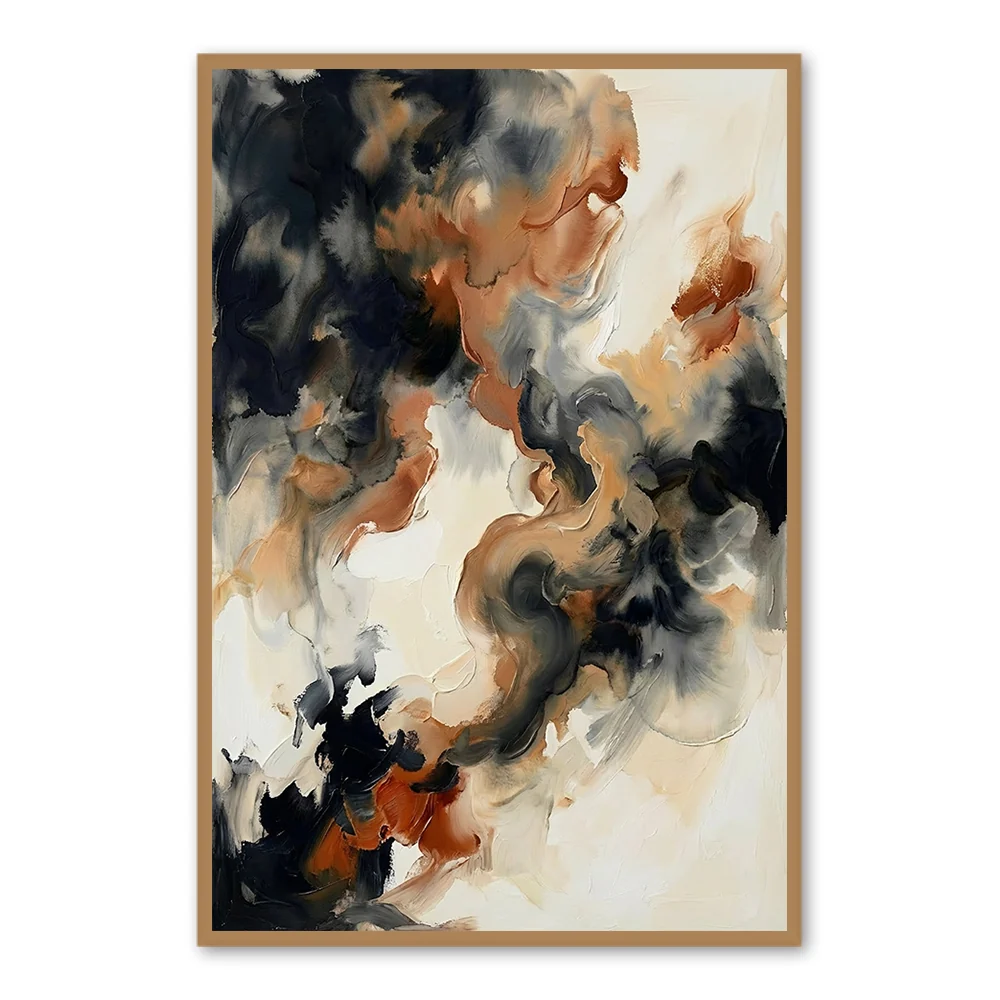 Silent Flow Harmony | Tableau abstrait peint à la main