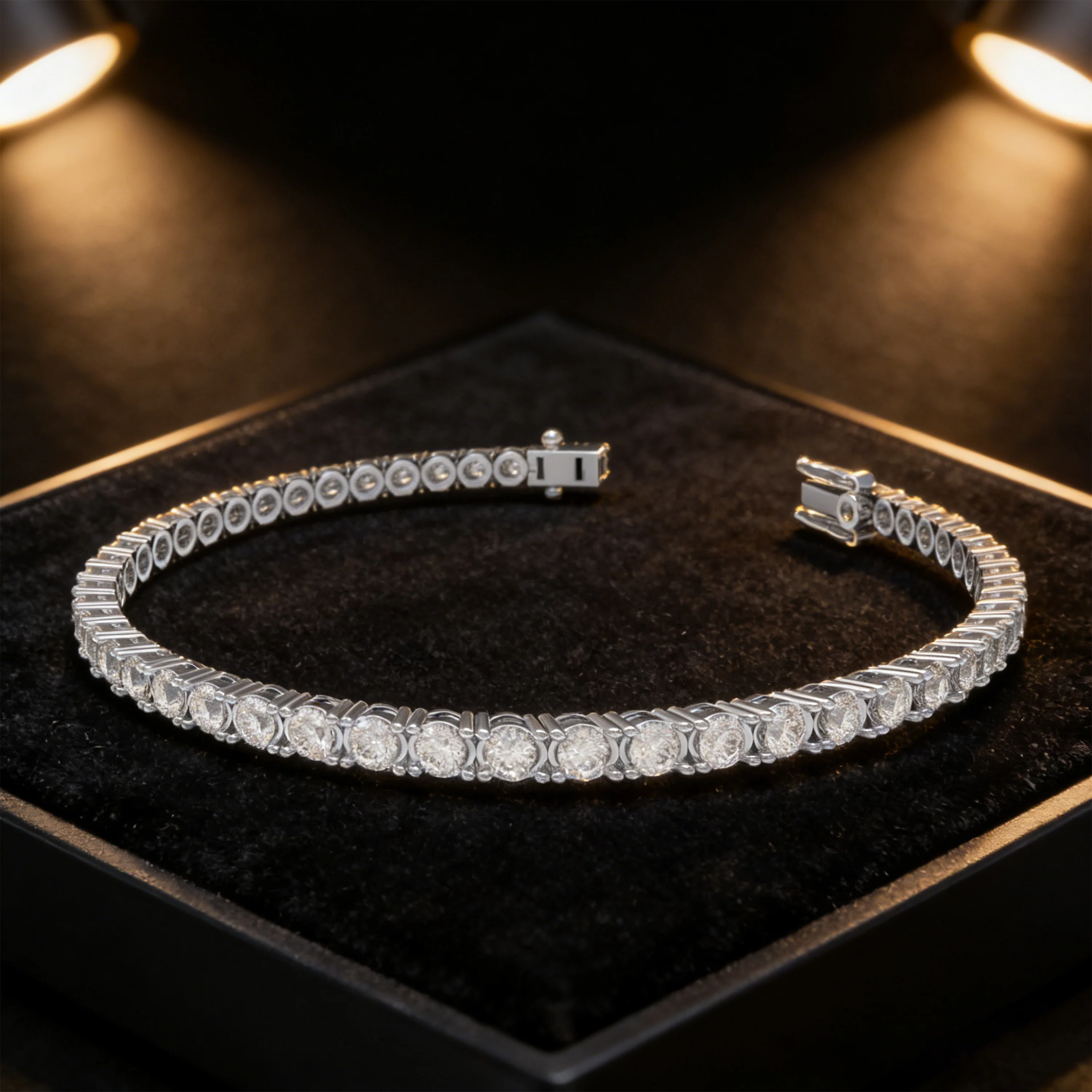 6CT Moissanite Tennis Bracelet 925 Sterling Silver - 5 inches