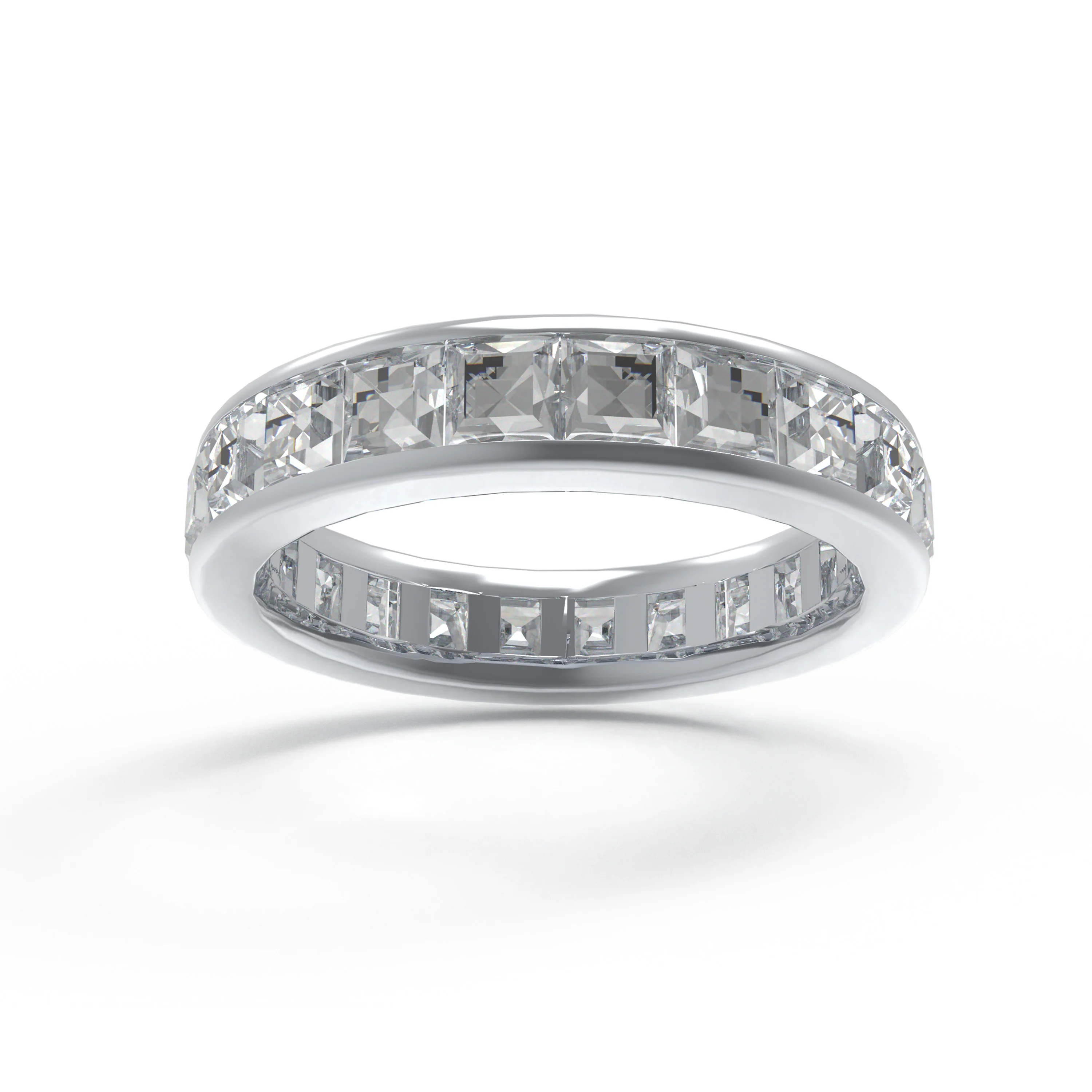 Bague Éternité en Diamant Lab-Grown de 3ct - Ophelia Eternity Jewelry — Bijoux de mariage