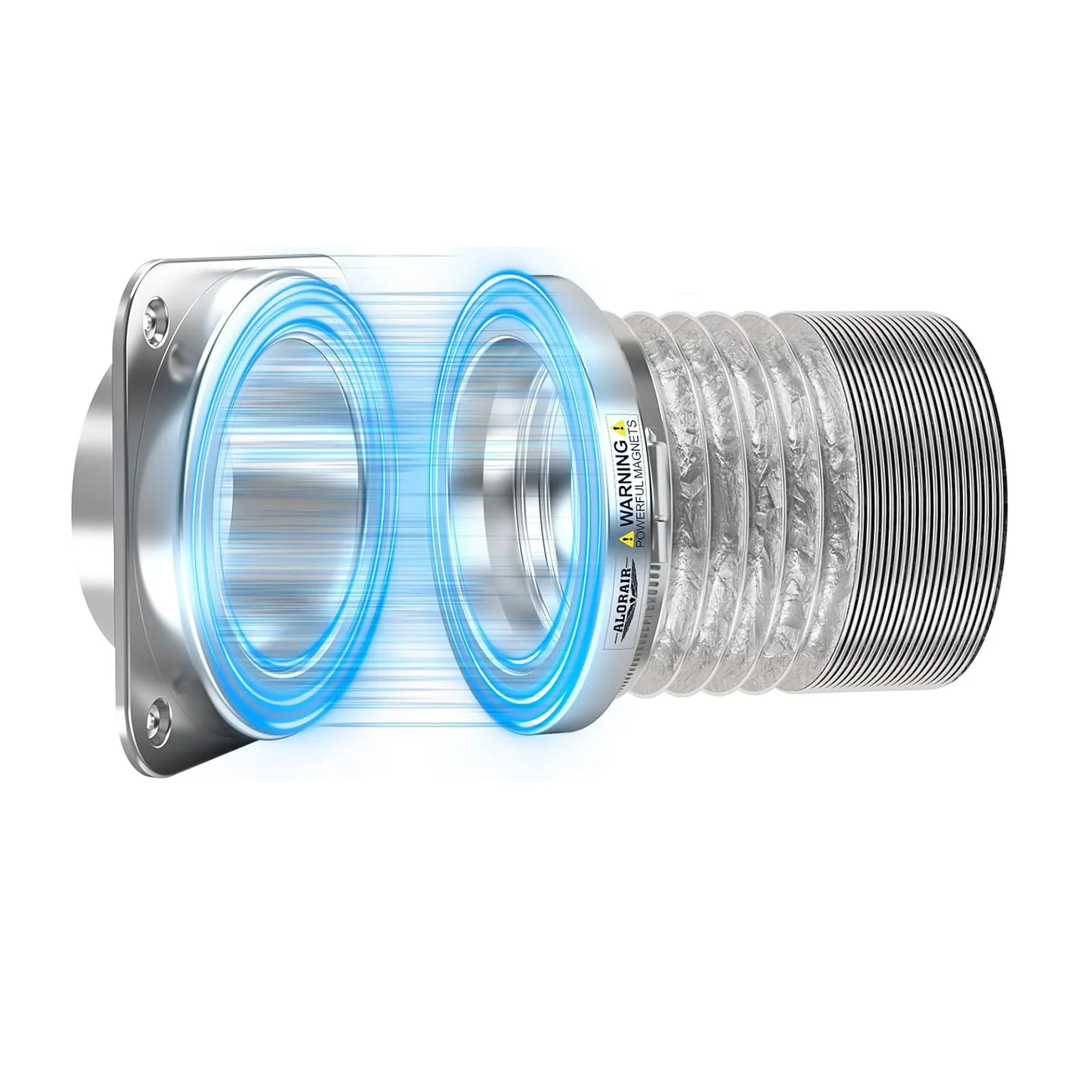 AlorAir Magnetic Dryer Vent Connector Kit, Airtight, Easy-Clean 4” Quick Connect with Hose & Clamps — Humidifier