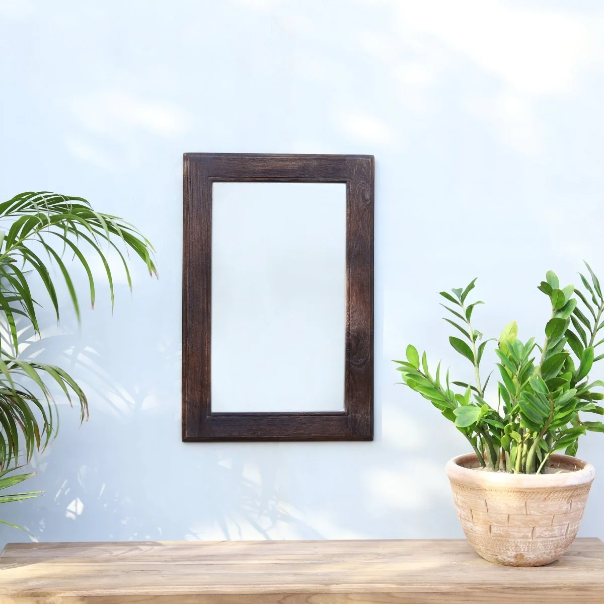 Rey Mirror Frame - Light Bleach Finish — Wall Decor