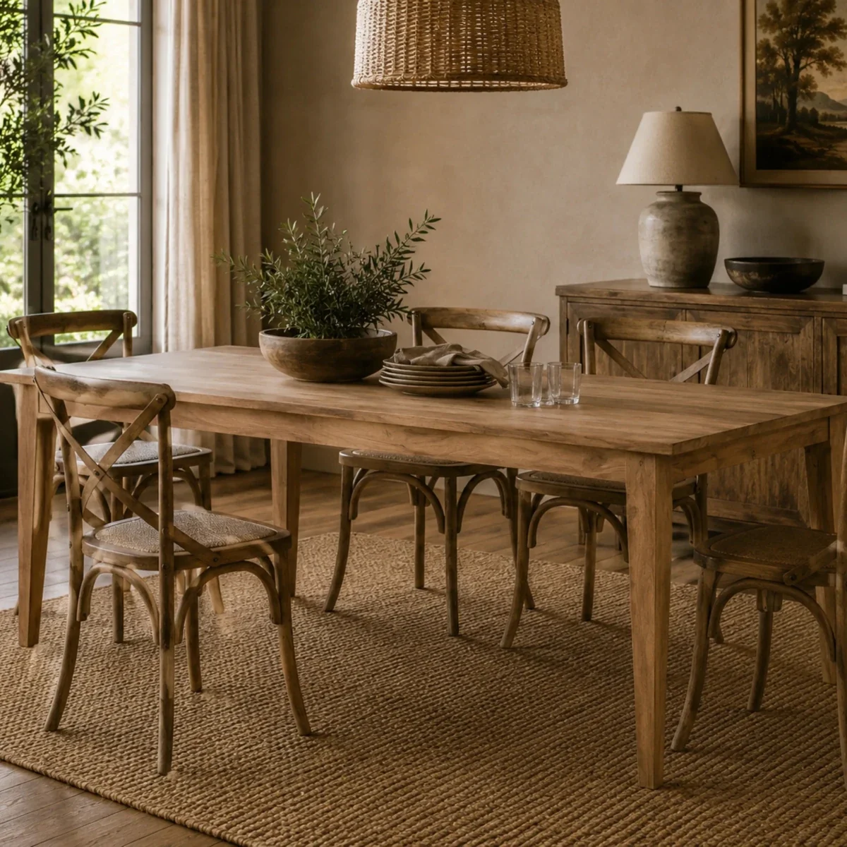 Timeless Tapered Dining Table - 60 x 30 x 30 Inches — Dining Tables