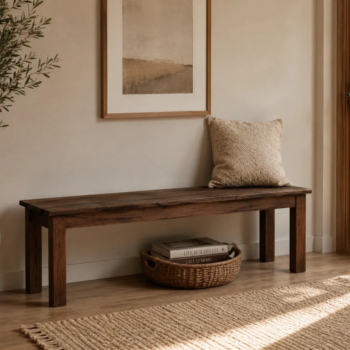 Sleeper's Sanctuary Bench - 36 x 14 x 18 Inches