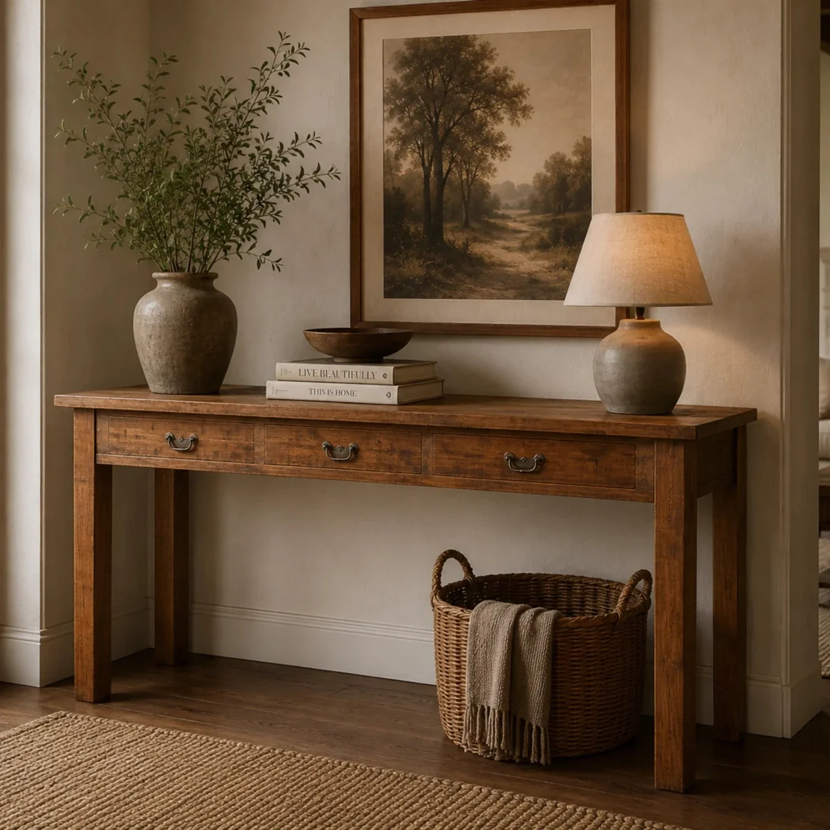 Legacy Lounge Console Table with Drawers