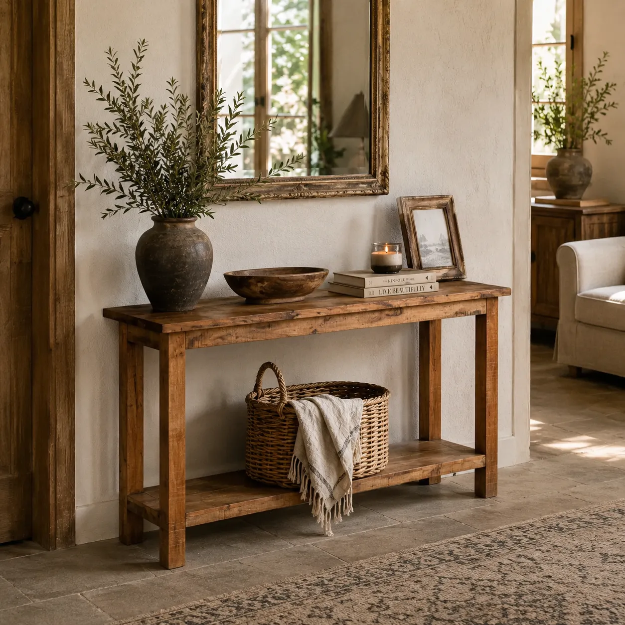 Legacy Lounge Shelfed Console - 36 x 12 x 30 Inches