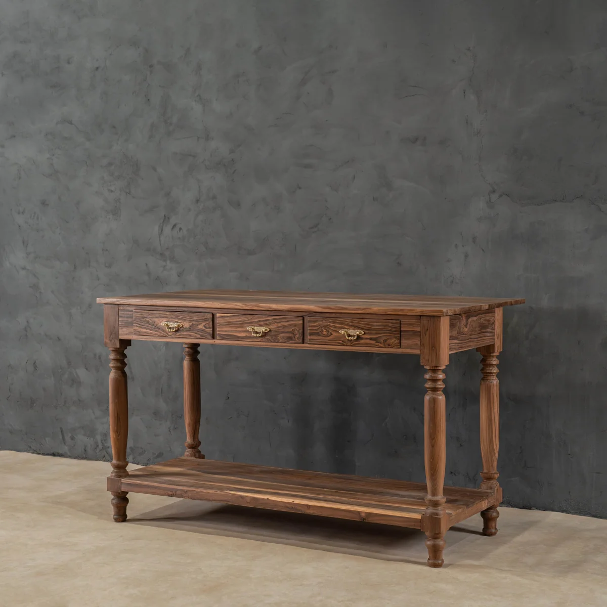 Table de Comptoir Jero avec Tiroir et Étagère — Tables à manger