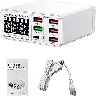 MultiPort Charging Station with Smart Display — Smart Home Devices
