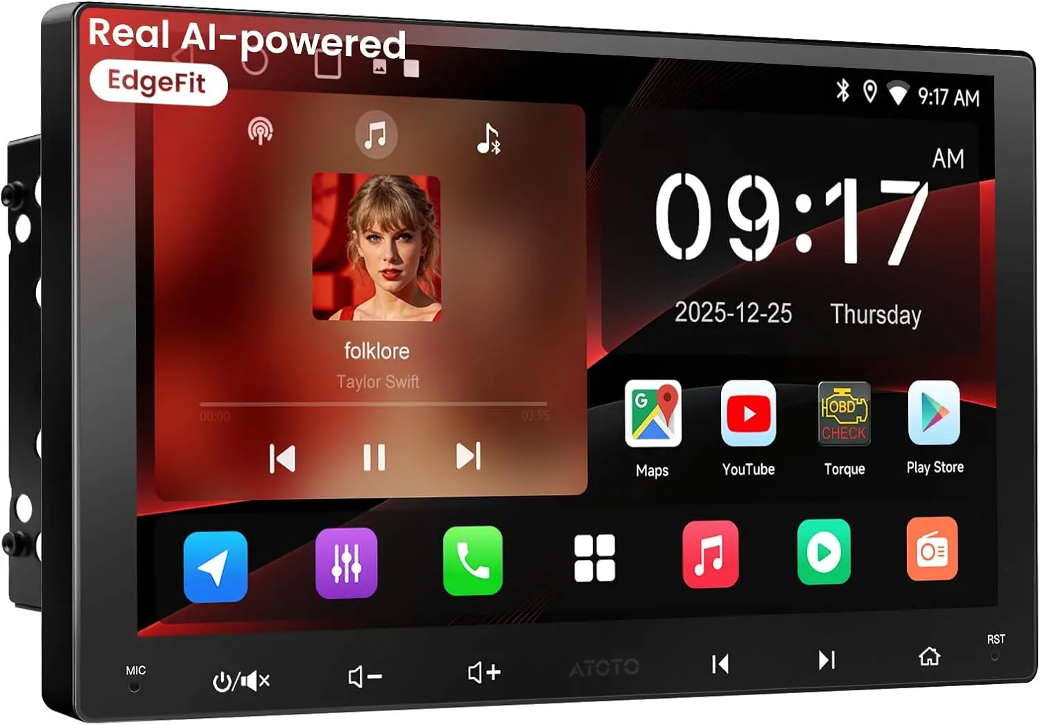 Autoradio Atoto A5LG209T 2 DIN Android avec Écran Tactile HD de 9