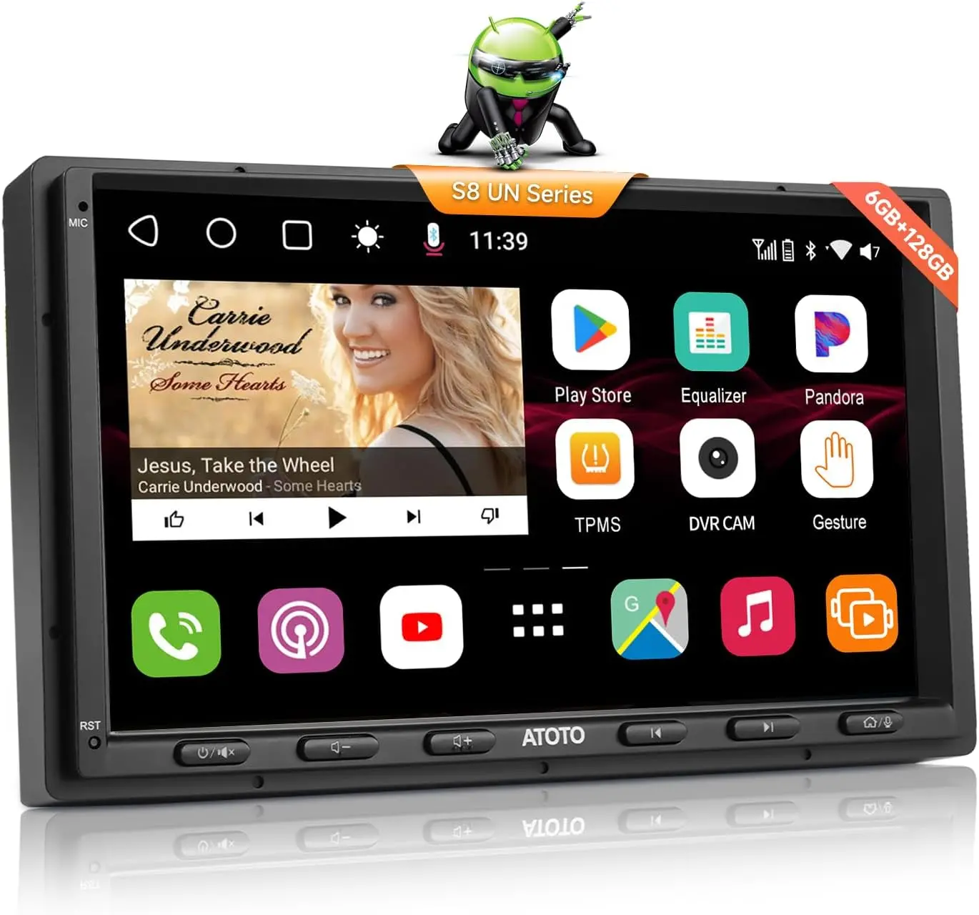 Atoto S8G2099UN Autoradio 2 DIN 9" Qled - CarPlay/Android Auto Sans Fil — Autoradios et unités principales