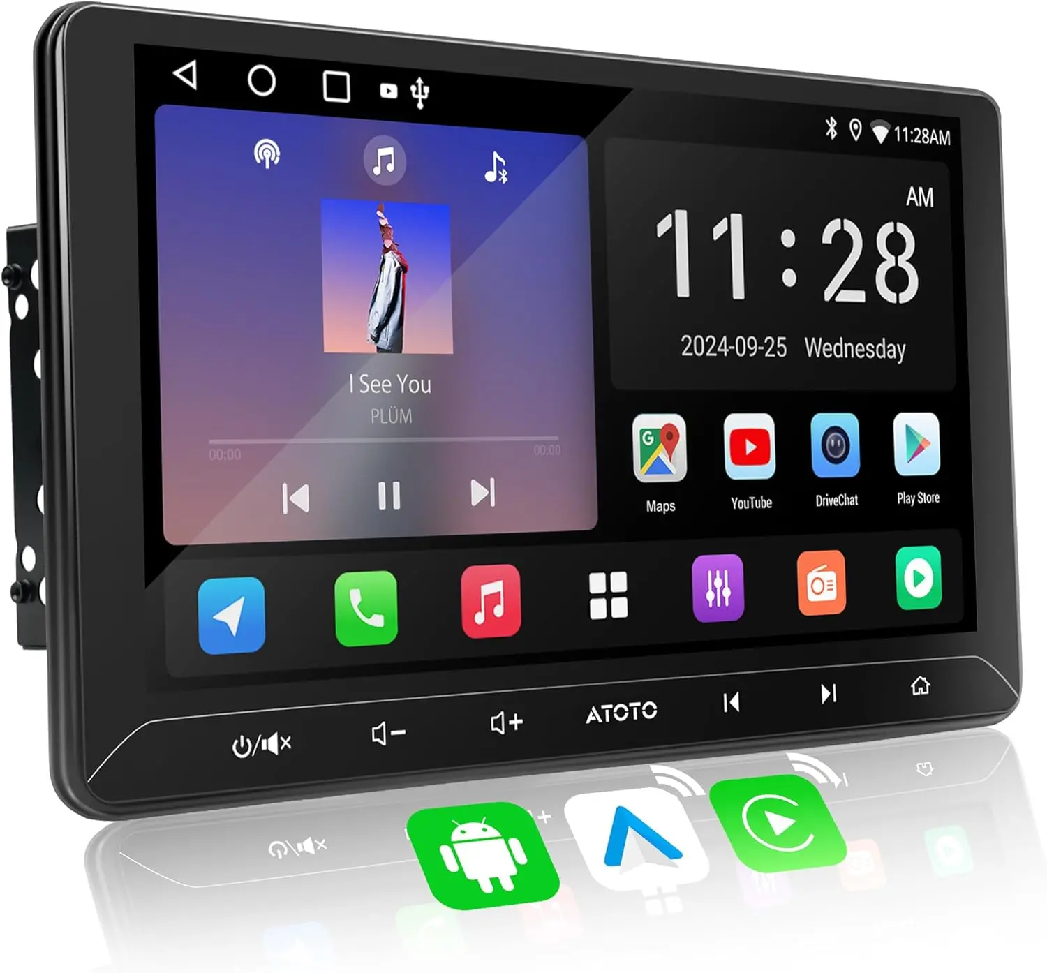 Atoto A5LG211T Autoradio Android Double Din 10.1" avec Écran Tactile