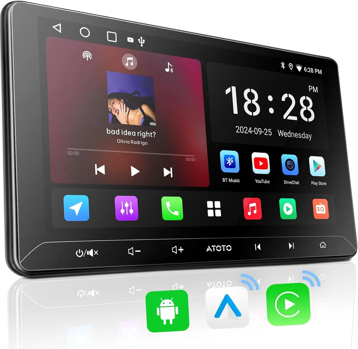 Atoto A5LG211T Autoradio Double Din 10.1" avec CarPlay sans fil