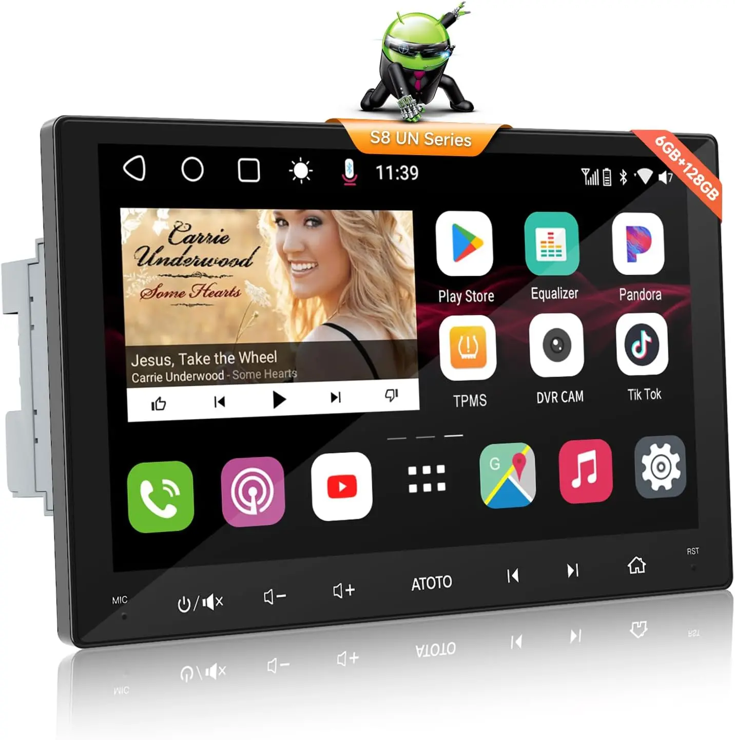 Atoto S8G2099UN Stéréo de voiture double din Qled 9" avec 4G LTE — Autoradios et unités principales