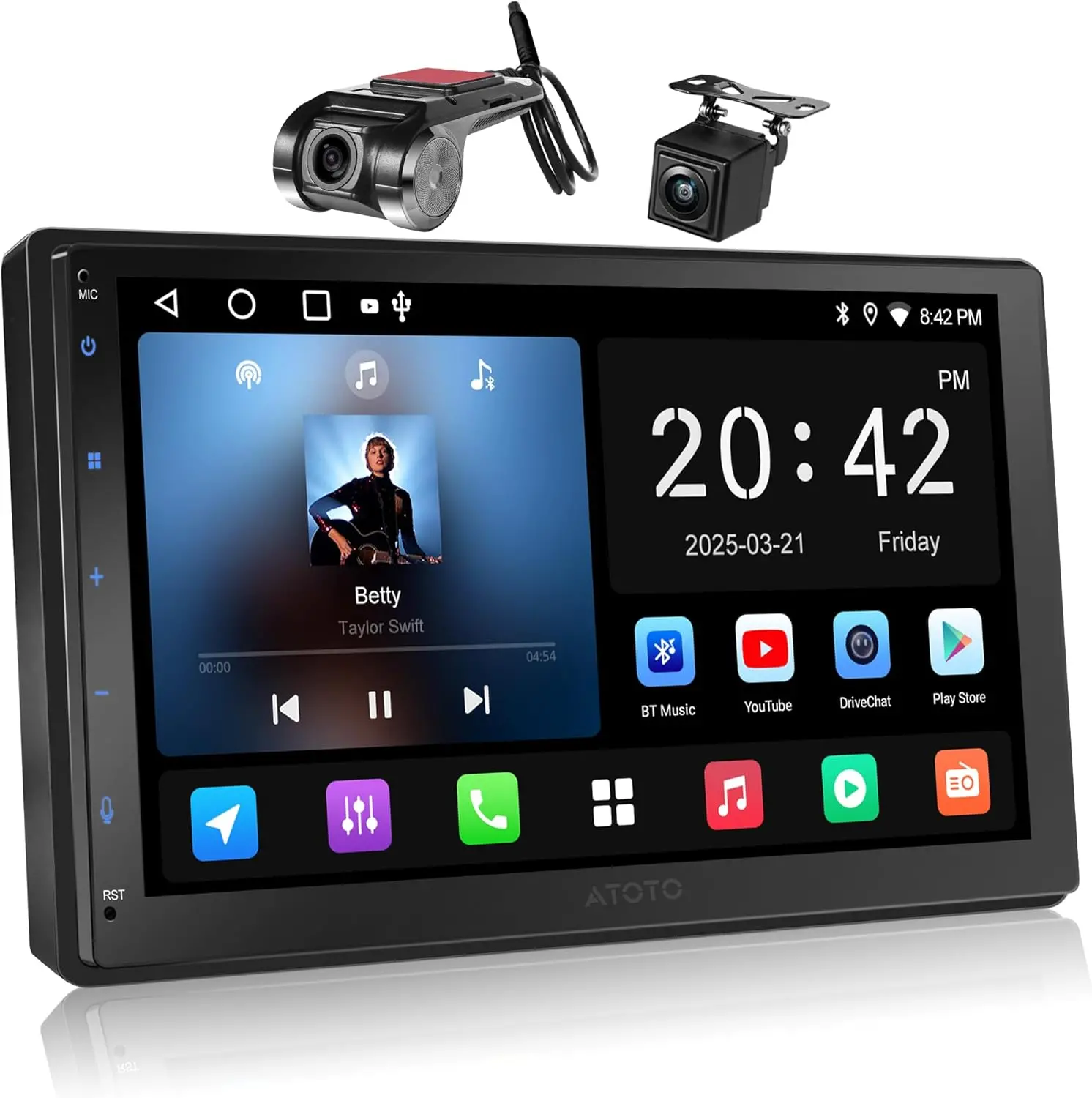 Atoto A5LG2B7T Autoradio Double Din 7" avec Écran HD