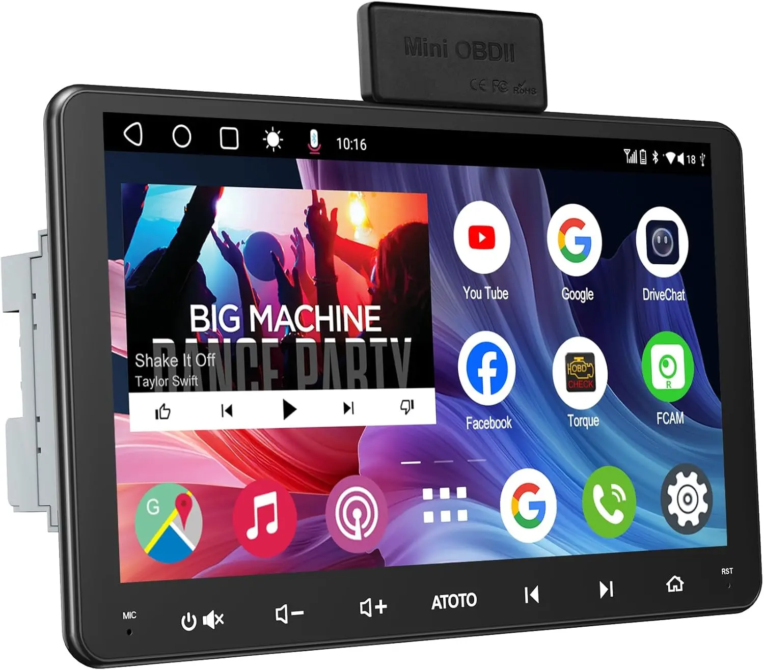 Atoto A6G209PF Autoradio Android Double DIN 9" avec OBD et CarPlay sans fil — Autoradios et unités principales