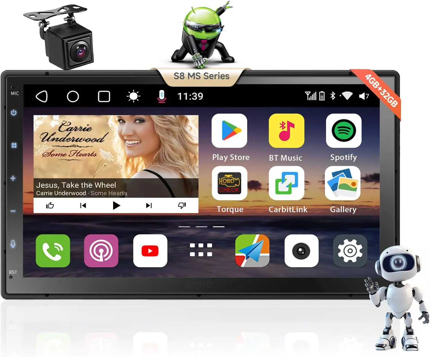 Atoto S8G2C74MS Autoradio Double Din Android 8-Cœurs 7 — Autoradios et unités principales